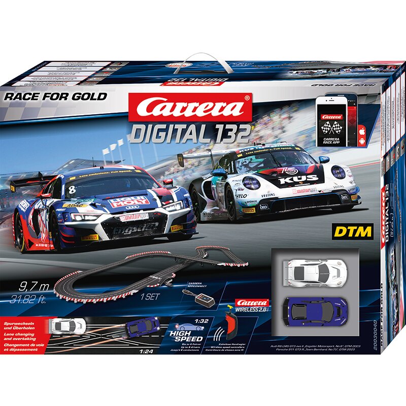 Carrera 30040 Race for Gold WIRELESS Set / Grundpackung Digital 132