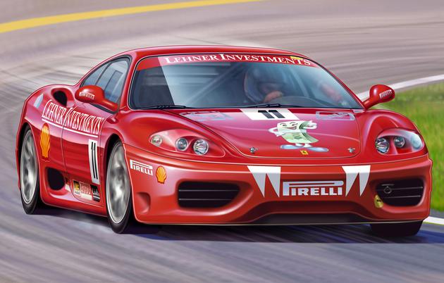 07138 1:32 easykit Ferrari 360 Challenge "M. Lehner" (verblasst)