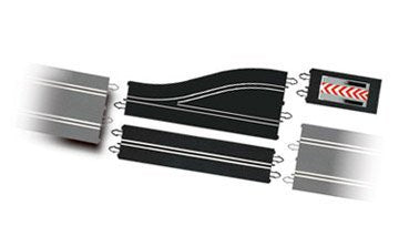 SCX 20150 Weiche nach links Boxenein bzw. ausfahrt SCX Digital 1:32 (3-teilig)