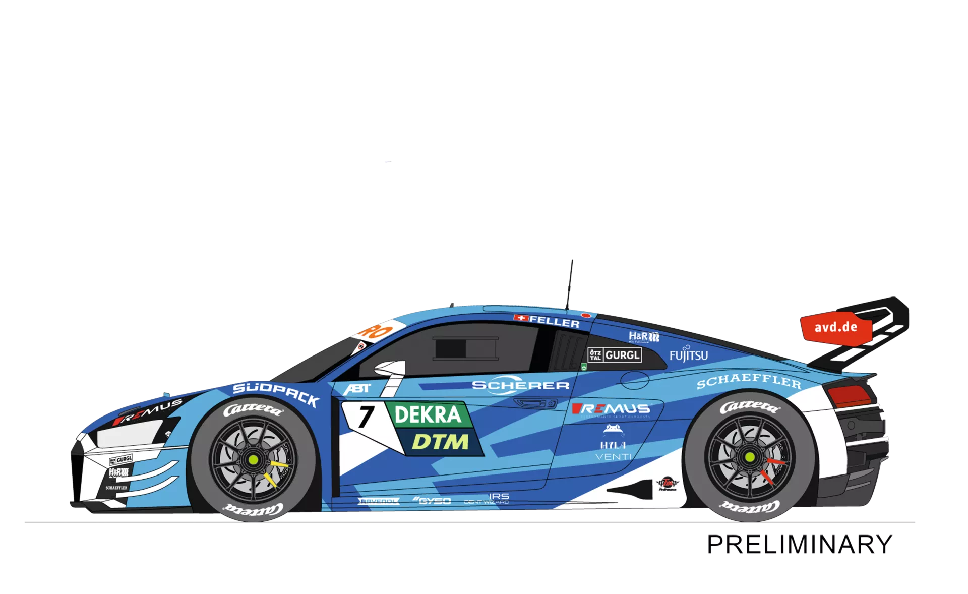 Auto Slot Carrera Audi R8 LMS GT3 Evo II | Scala 1:43 | No.7 Ricardo Feller - Foto 8