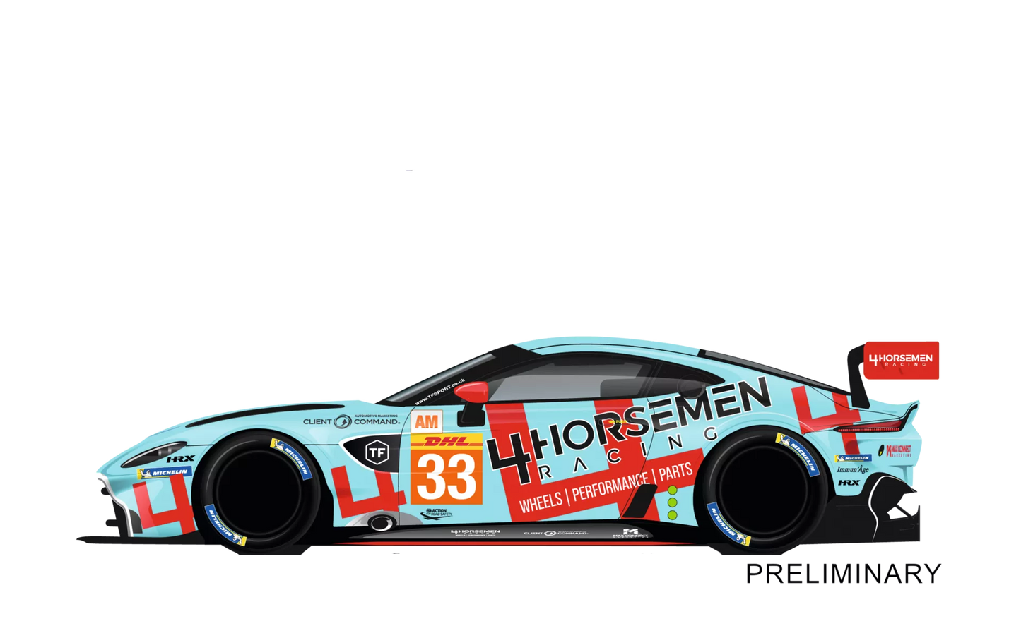 Carrera 27743 Aston Martin Vantage GTE "TF Sport 4 Horsemen Racing, No. 33" Evolution