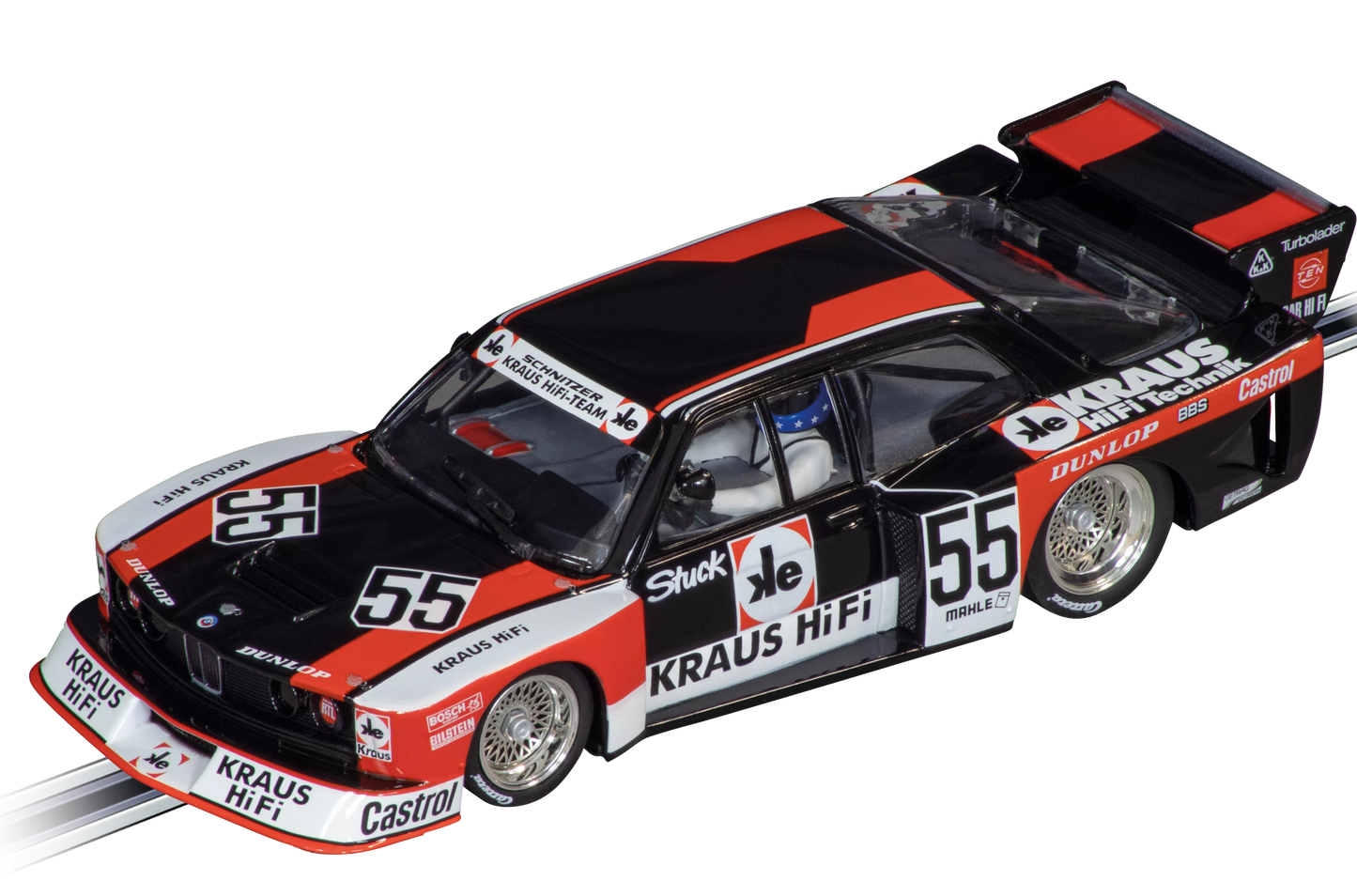 Carrera 27714 BMW 320 Turbo Flachbau "Team Schnitzer, No.55" DRM 1980 Evolution