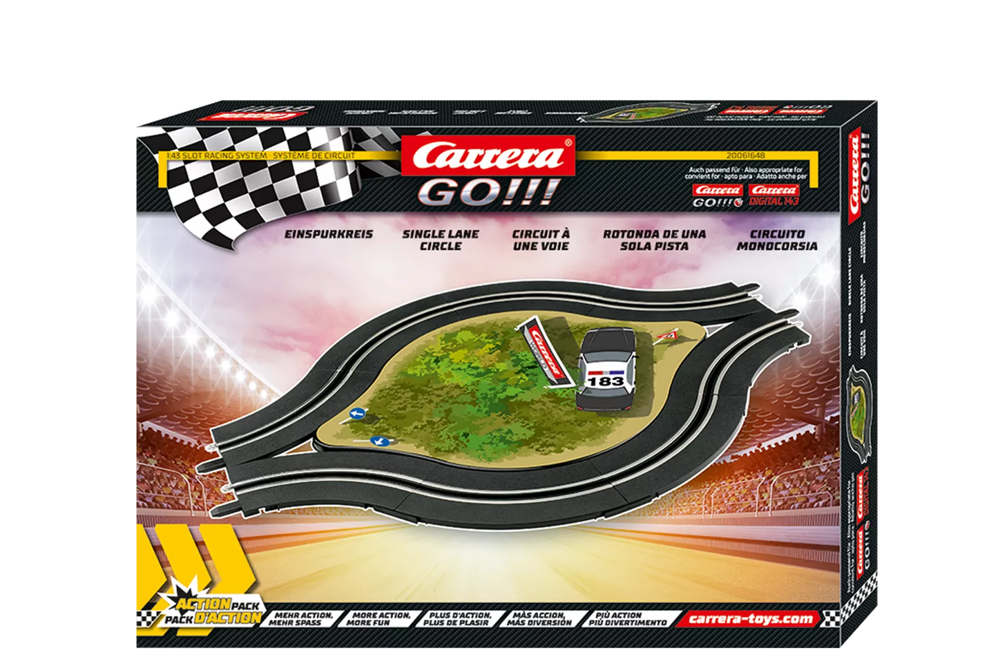 Carrera 61648 Einspurkreis mit Deko Go!!! / Digital 143