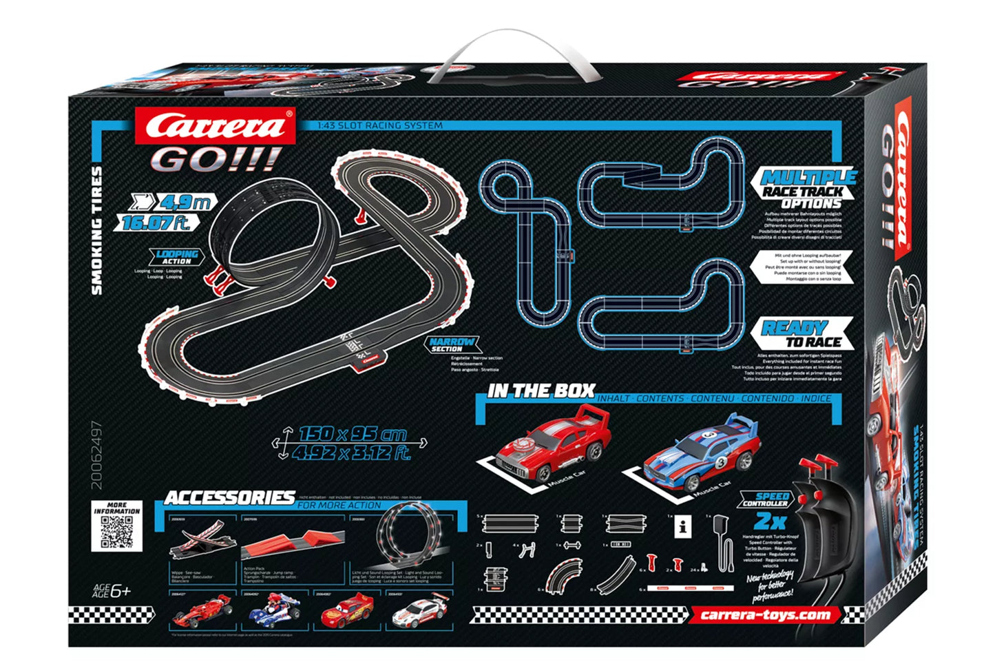 Carrera 62497 Smoking Tires GO!!!