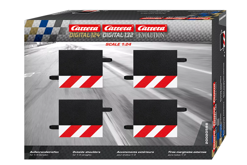 Carrera 20588 Randstreifen 1/3 Gerade 4 Stk.