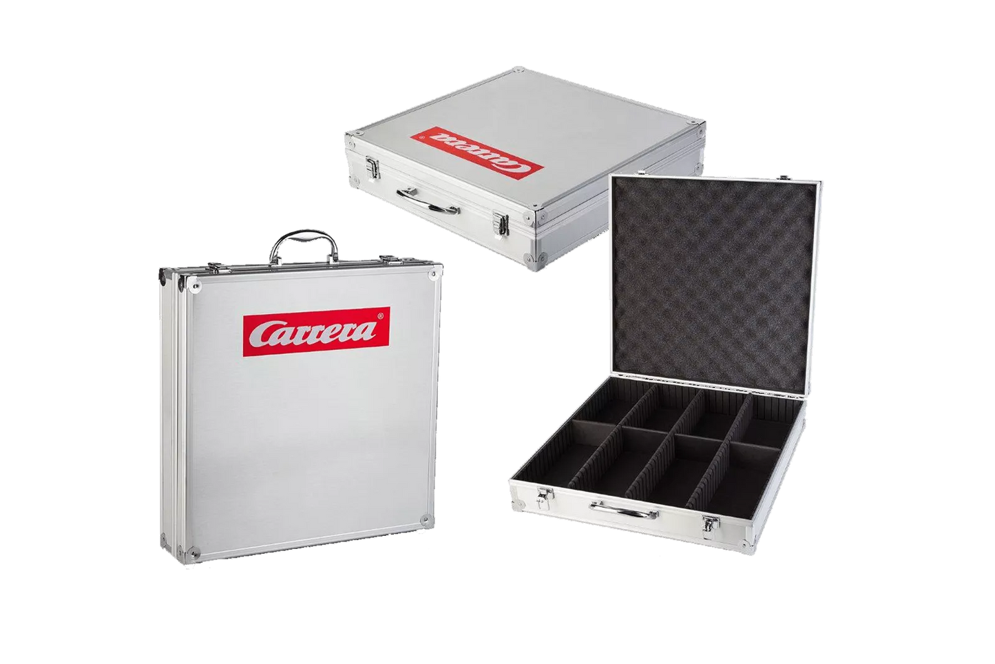 Carrera 70460 Fahrzeugkoffer Modelle im Maßstab 1:32, Aluminium