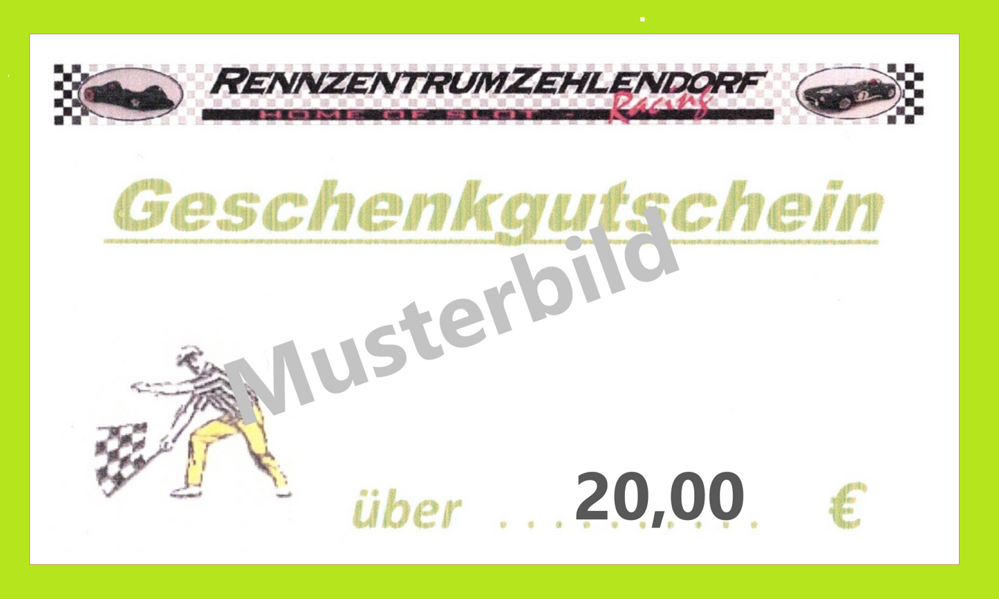 Gutschein RZZ für das Ladengeschäft 20,00€