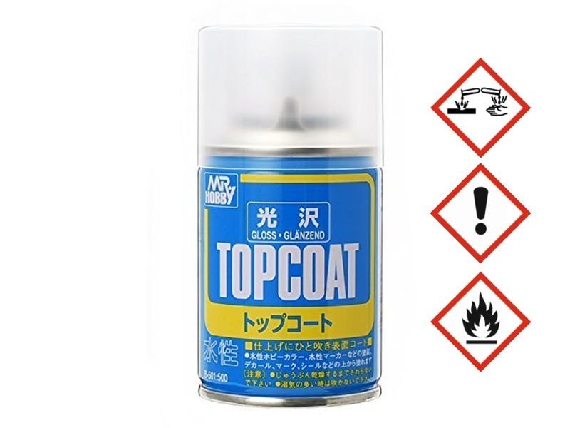 Gunze Klarlack, glänzend (Mr. Top Coat Gloss Spray) 86ml (B-501)