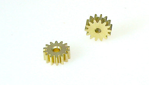 Motorritzel 14Z M50 Racing f. Motorwelle 2mm Messing (2 Stk.) (SG8517)