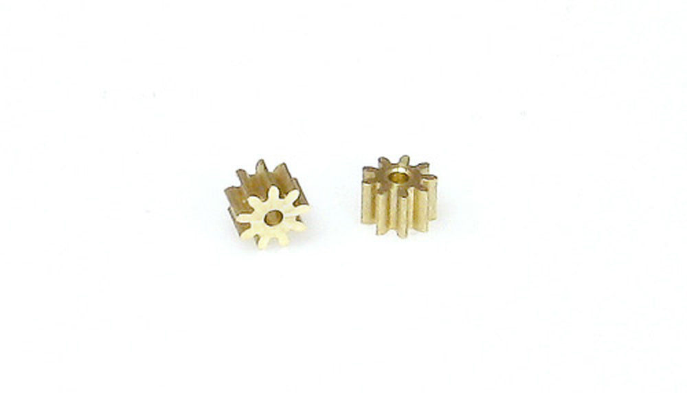 Motorritzel 9Z f. Motorwelle 1,5mm Messing (2 Stk.) (22009m)