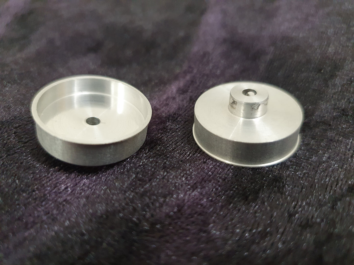 Töpfchenfelgen Alu Ø23mm/Ø22mm/6-10mm m, Schraube f. Ø3mm (2 Stk.)