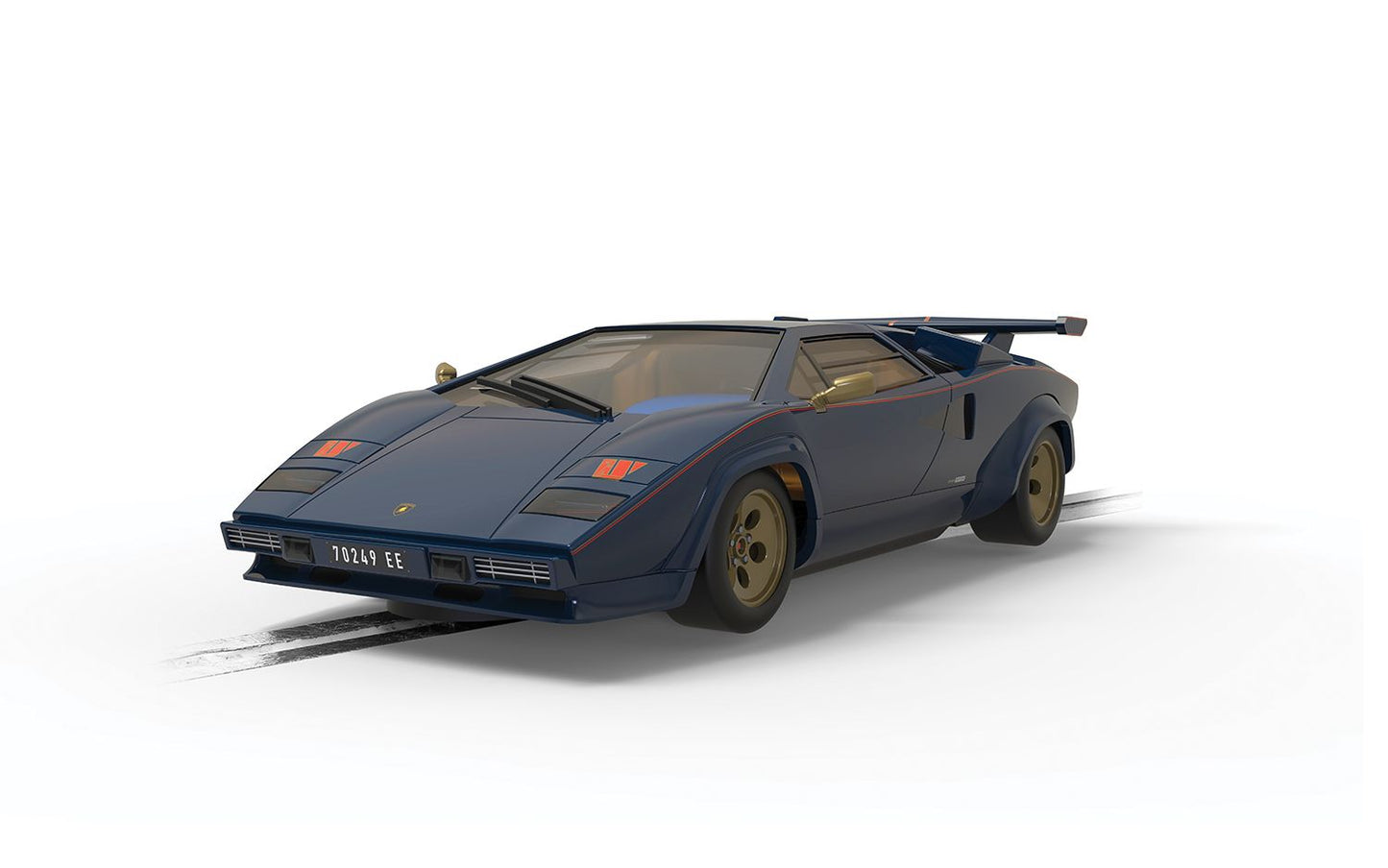 Scalextric C4411 Lamborghini Countach - Blue + Gold