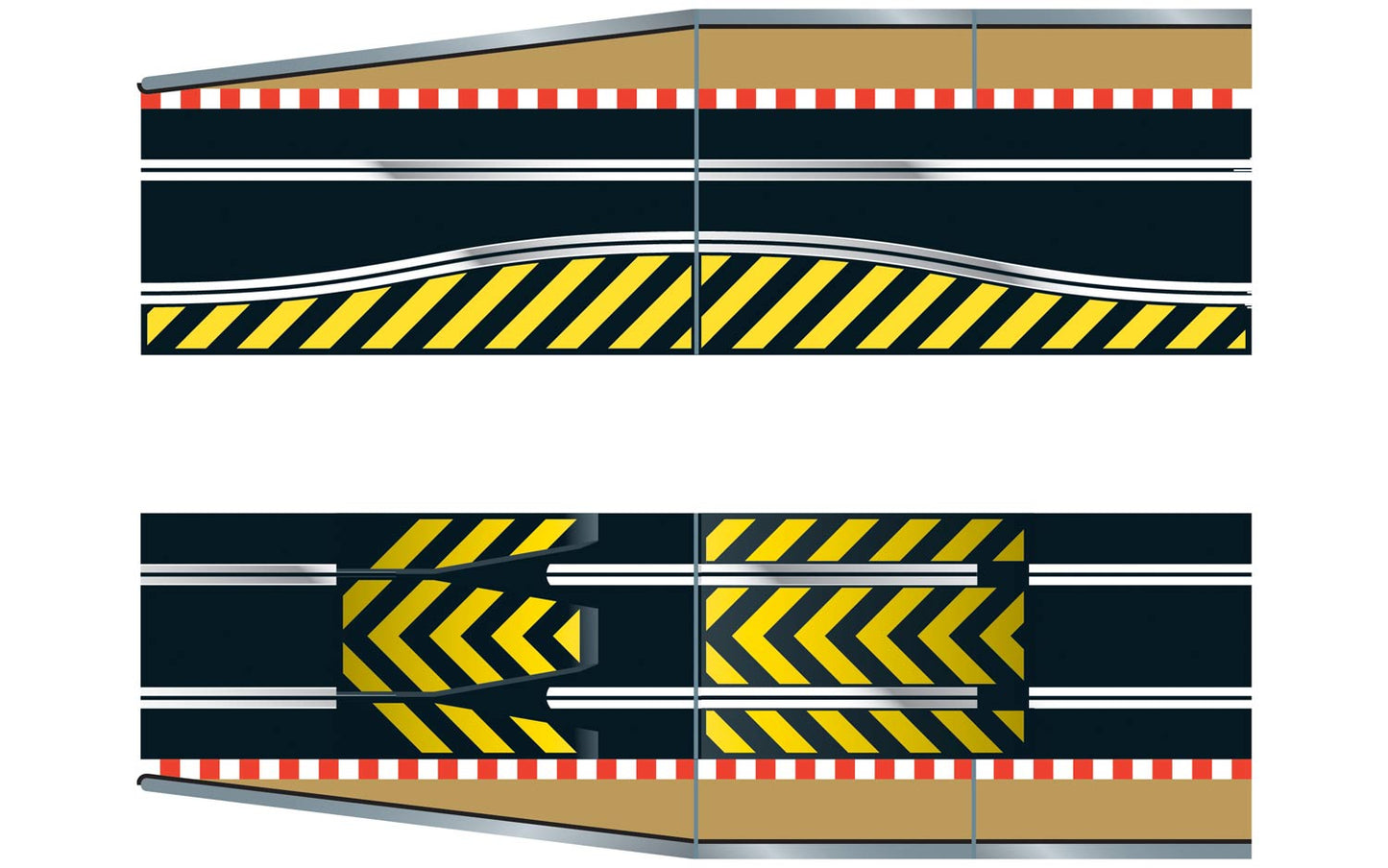 Scalextric C8511 Track-Erweiterungspaket 2 Sprungschanze und Schikane (Verpackung ausgeblichen)