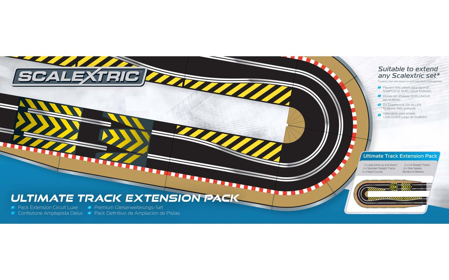 Scalextric C8514 Ultimate Track-Erweiterungspaket ( Verpackung leicht beschädigt )