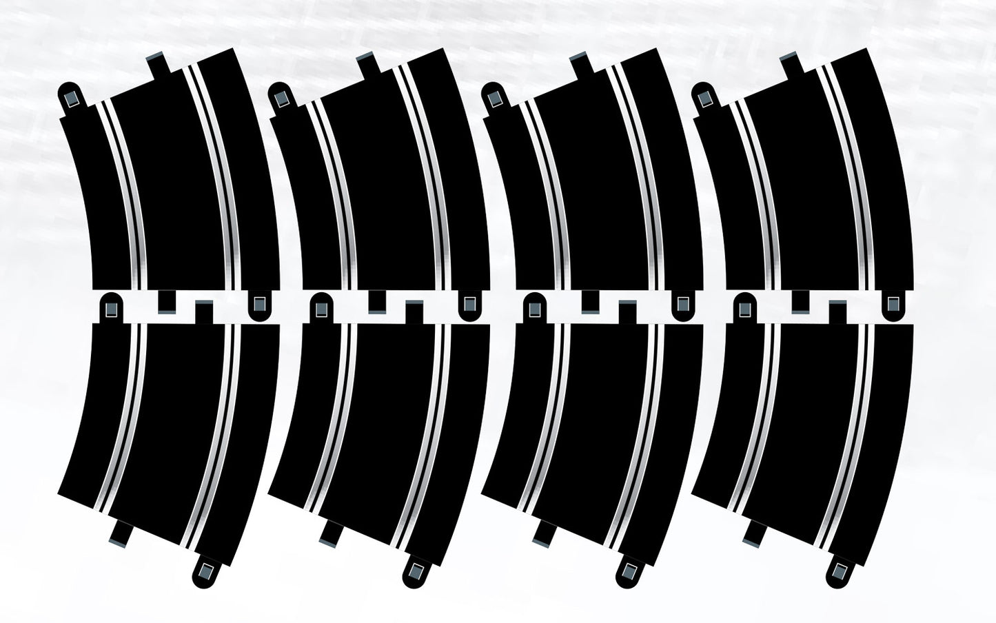 Scalextric C8555 Track-Erweiterungspaket 6 Radius 3 Kurve 22,5° x 8