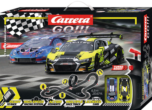 Carrera 62563 GT Super Challenge Grundpackung GO!!! Mit Valentino Rossi und seinem Audi R8