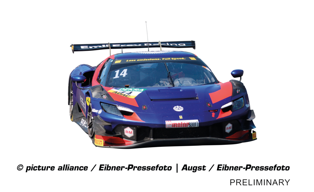 Carrera 23964 Ferrari 296 GT3 "Emil Frey Racing, No.14" DTM 2023 Digital 124