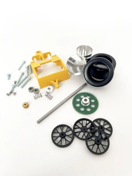 Frankenslot 88904 Umbaukit Hinterachse Carrera DTM/GT3 mit Ortmann Reifen 1:24 komplett Kit