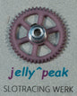 jp-NT46 Spurzahnrad NT 46 Zähne M50 für Ø3mm Achse m. Schraube (lila)