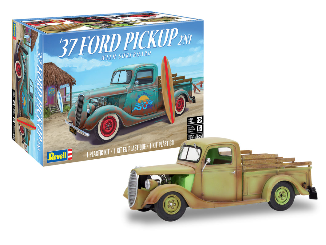 14516 '37 Ford Pickup mit Surfbrett 2N1 1:25