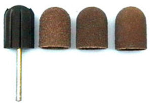 16029 Schleifkappenträger 13mm, mit 6 Kappen und 3mm Schaft