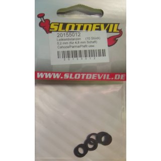 20155012 Leitkieldistanzen 0,20 mm f. 4,8mm Schaft (10 Stück)