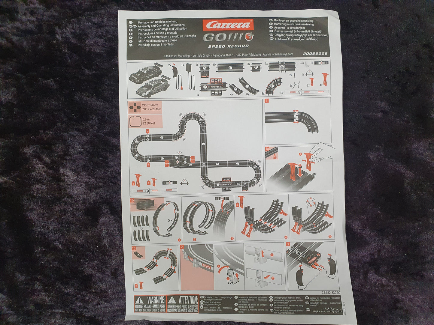 Carrera 61613 Looping Set für Parallel- und Einzelaufbau  Go!!! / Digital 143 NEU lose, ohne OVP