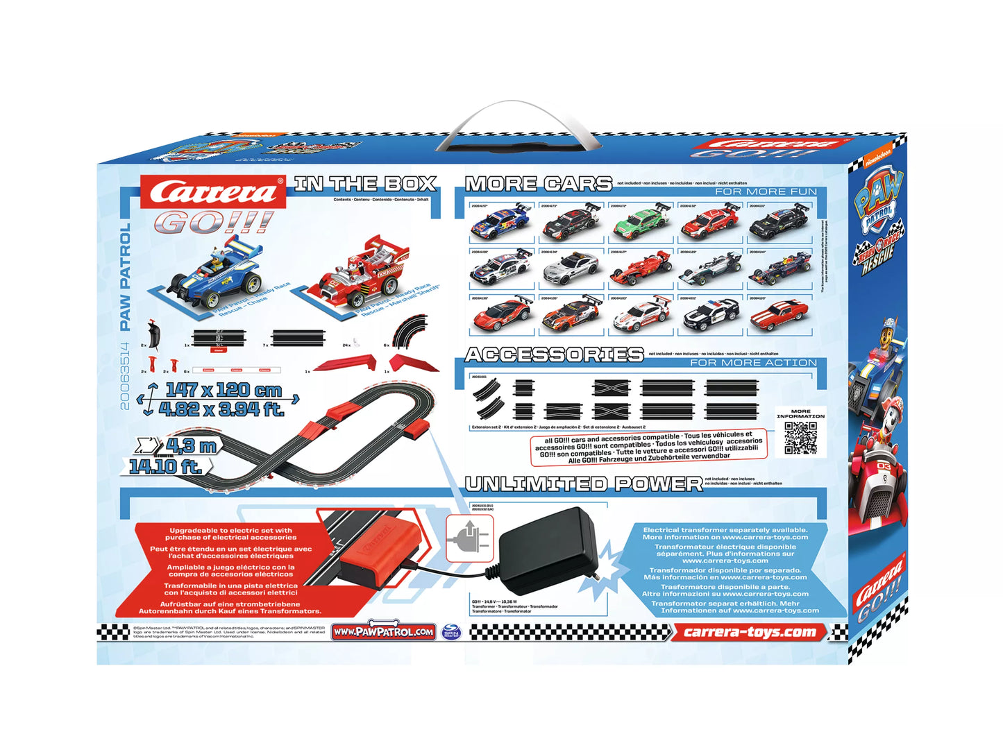 Carrera 63514 Paw Patrol - Ready Race Rescue GO!!! Battery