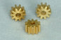 Motorritzel 10Z M50 f. Motorwelle 2mm Messing (3 Stk.) (22010m)