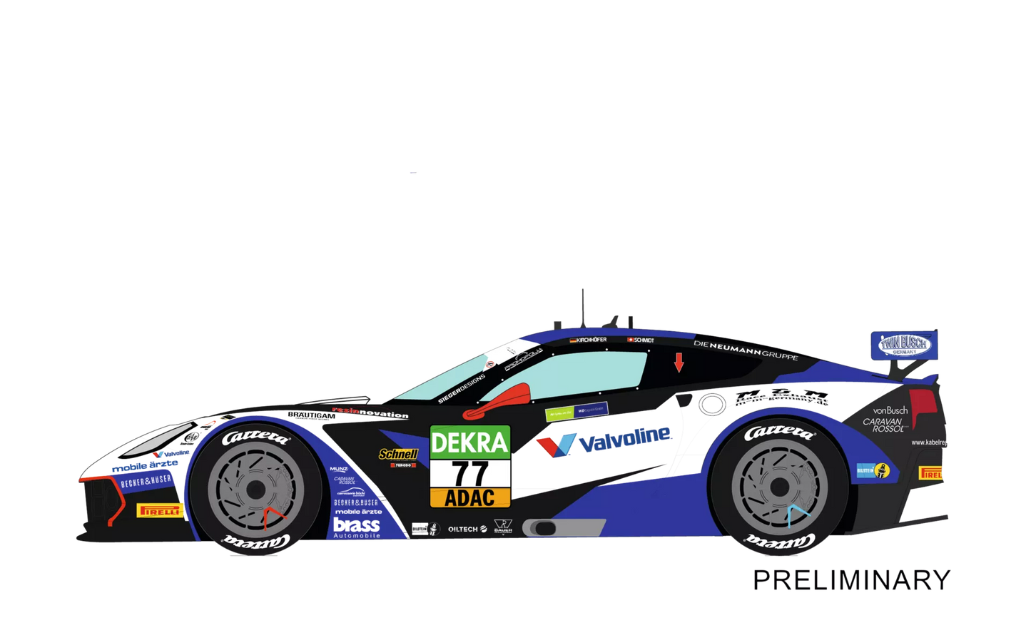Carrera 23947 Chevrolet Corvette C7 GT3-R "Callaway Competition, No.77" Digital 124