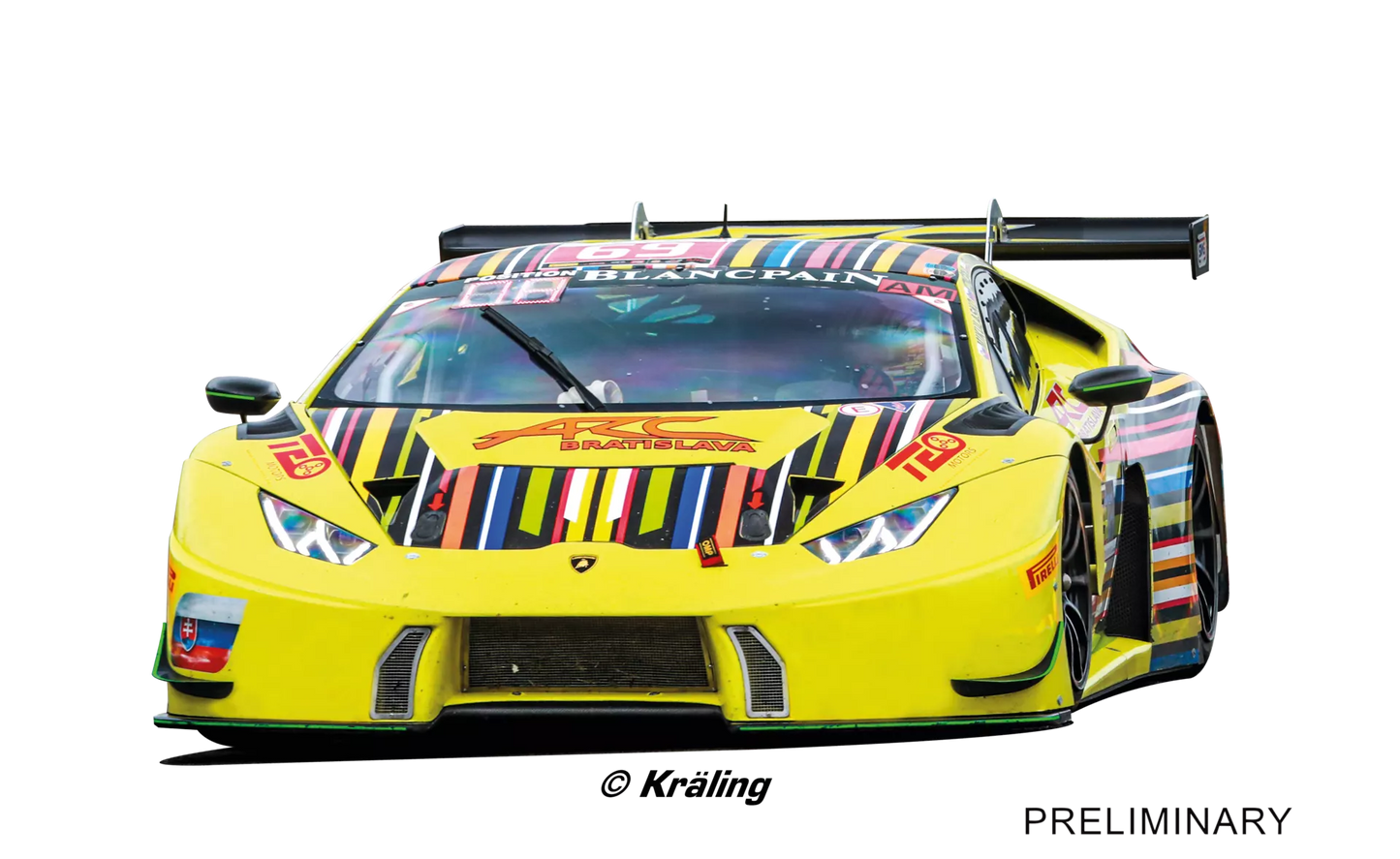 Carrera 31080 Lamborghini Huracán GT3 "ARC Bratislava, No.69", 24H Spa 2016 Digital 132
