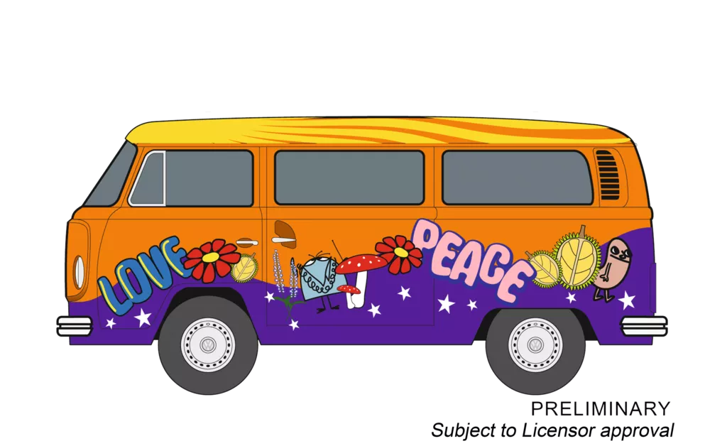Carrera 31095 VW Bus T2b "Peace and Love" Digital 132