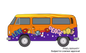 Carrera 31095 VW Bus T2b "Peace and Love" Digital 132