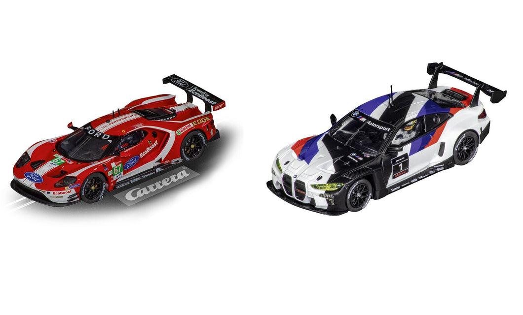 Carrera 31010 + 31023 BMW M4 GT3 und Ford GT Race Car Set Digital 132 NEU, lose ohne OVP