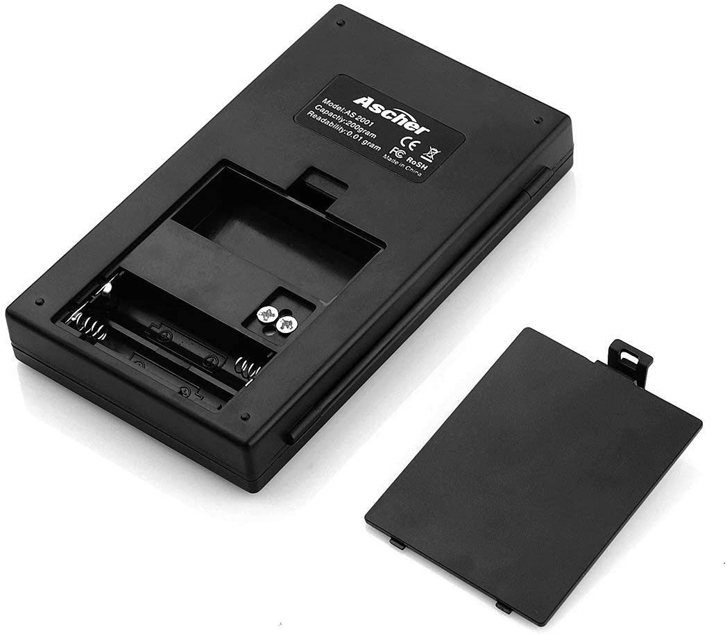Ascher Digitale Taschenwaage, 200 x 0,01g, Taschenwaage Feinwaage Digitalwaage