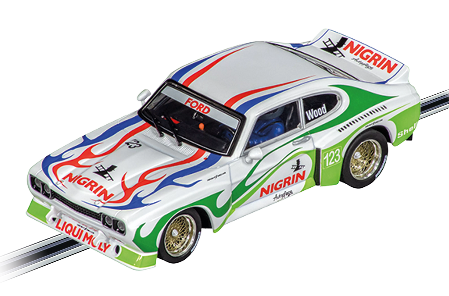 Carrera 27722 Ford Capri RS 3100 "R.Wood, No.123" Evolution