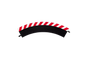 Carrera 20561 Außenrandstreifen für Kurve 1/60° 3 Stk., Endstücke 2 Stk.