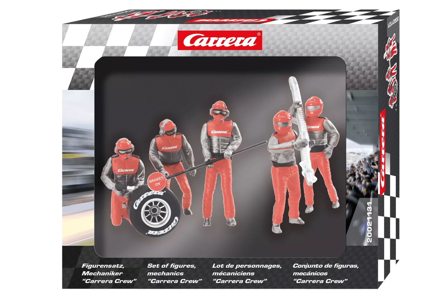 Carrera 21131 Figurensatz Mechaniker, Carrera Crew rot