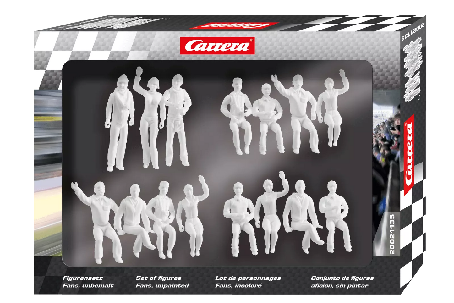 Carrera 21135 Figurensatz Fans, unbemalt