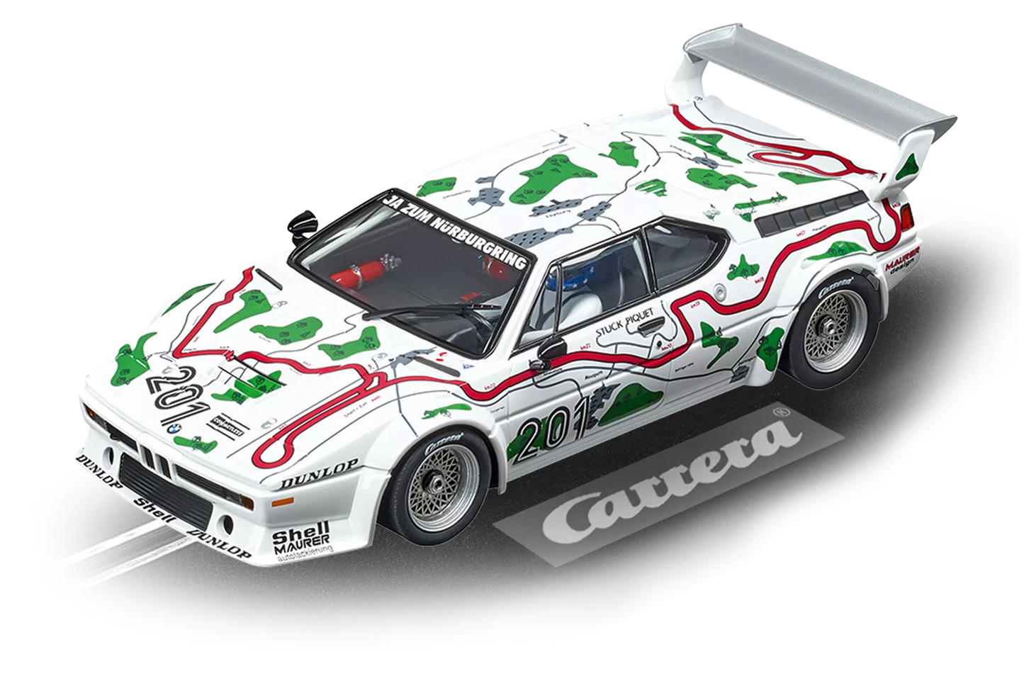 Carrera 23854 BMW M1 Procar "No.201", Nürburgring 1000km 1980 Digital 124