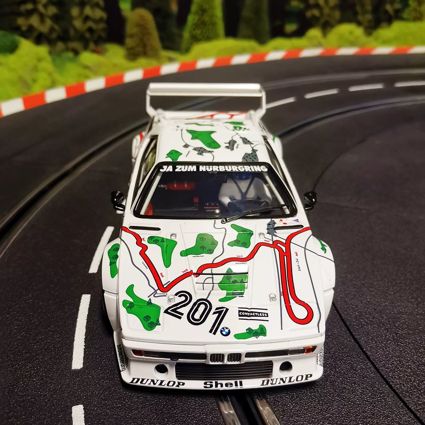 Carrera 23854 BMW M1 Procar "No.201", Nürburgring 1000km 1980 Digital 124