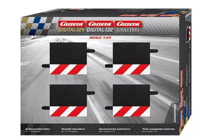Carrera 20588 Randstreifen 1/3 Gerade 4 Stk.