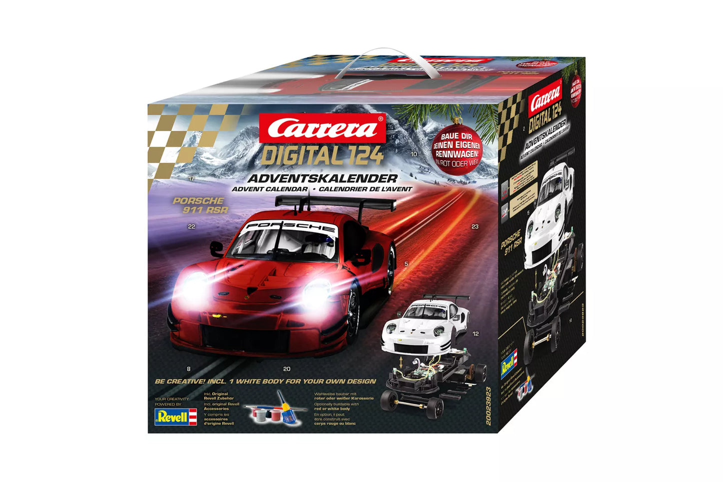 Carrera 23923 Adventskalender Porsche 911 RSR Bausatz Digital 124