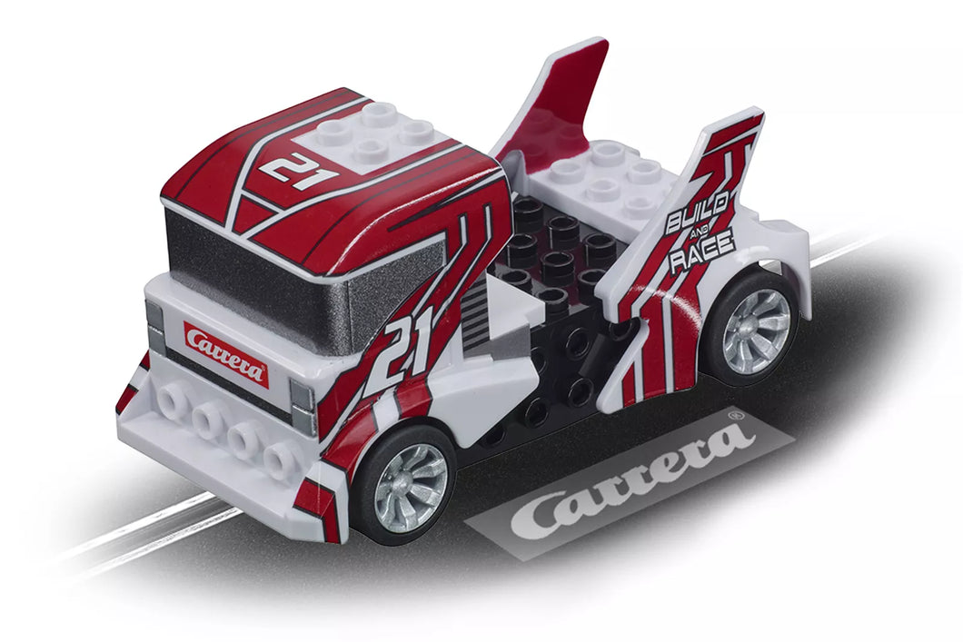 Carrera 64191 Build 'n Race - Race Truck white GO!!!/GO!!!Plus