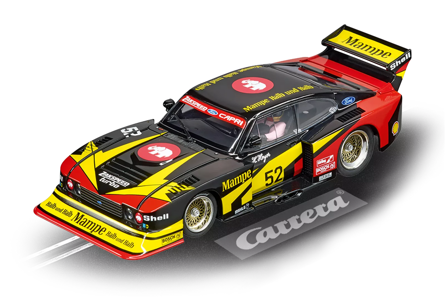 Carrera 30954 Ford Capri Zakspeed Turbo "Mampe-Ford-Zakspeed-Team, No.52" Digital 132