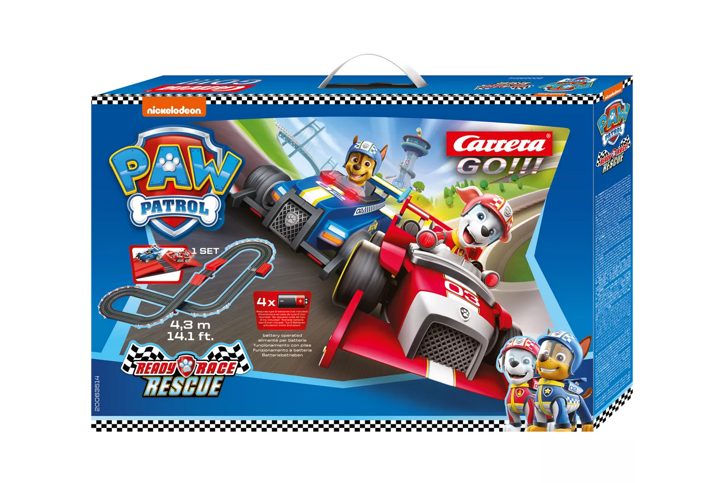 Carrera 63514 Paw Patrol - Ready Race Rescue GO!!! Battery