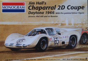 85-2850 1:24 Jim Hall's Chaparral 2D Daytona 1966 mit bemalter Fahrerfigur