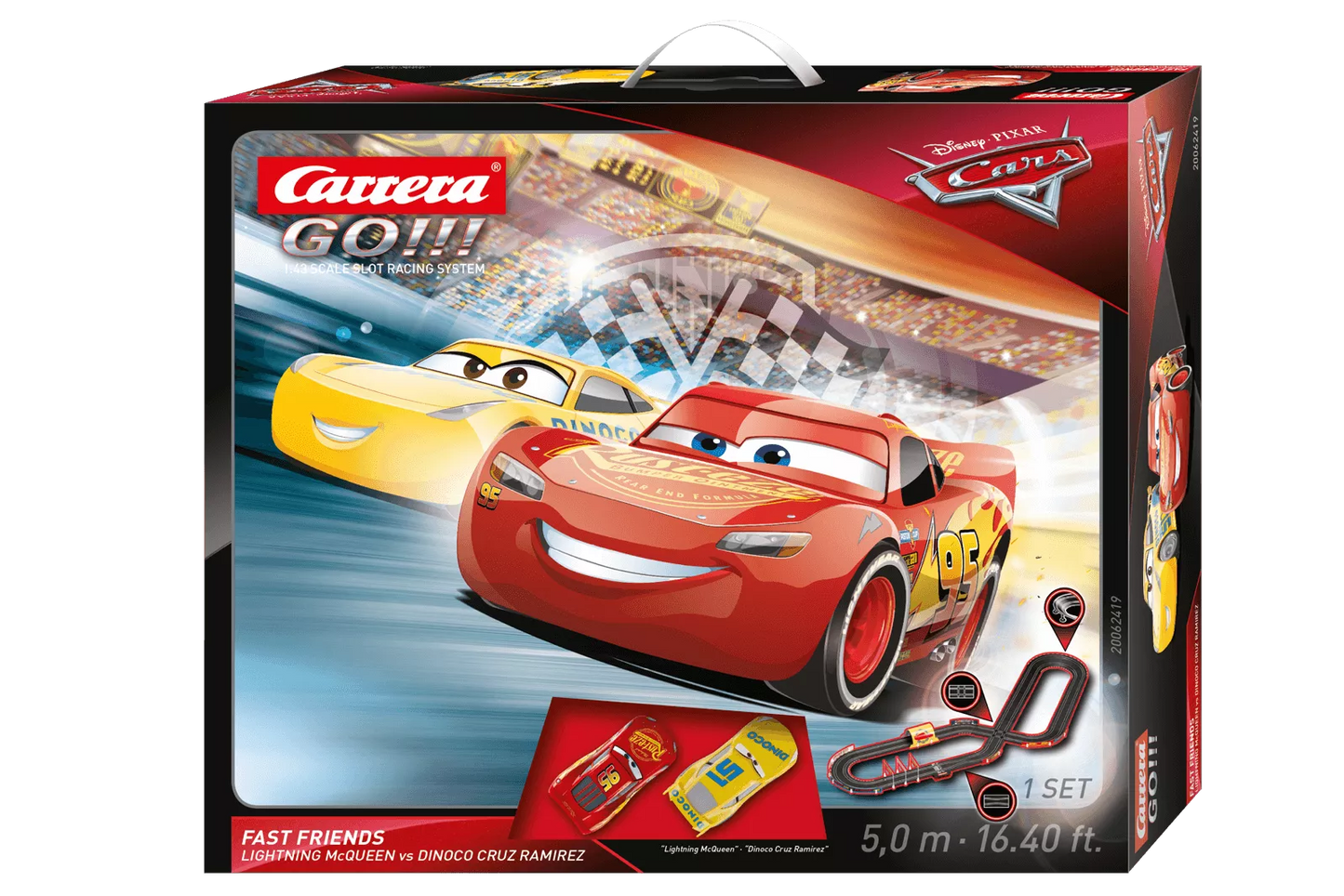 Carrera 62419 Disney·Pixar Cars - Fast Friends GO!!!