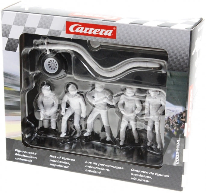 Carrera 21134 Figurensatz Mechaniker, unbemalt