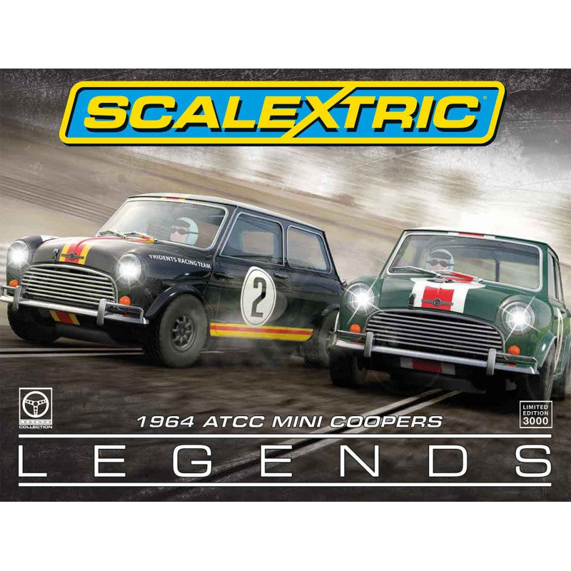 Scalextric C3586a Touring Car Legends 1964 ATCC Mini Coopers - Limited